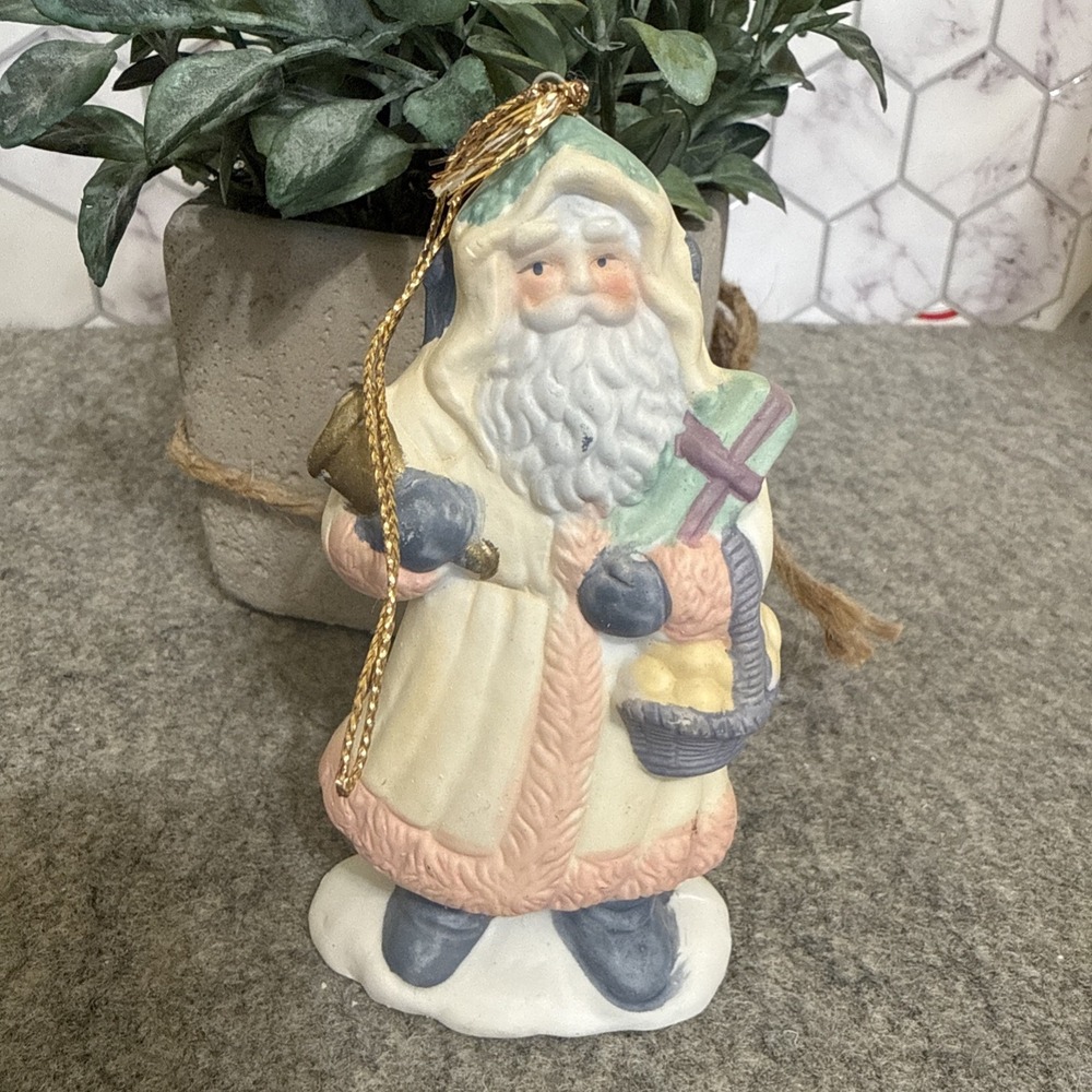 Vintage Enesco Living Legends KRISS KRINGLE 1988 Santa Ornament